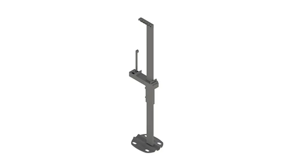 Kermi Standkonsolen-Set teilbar, Vplus Typ 20-33, BH 300-500mm, RAL9016, ZB04720001